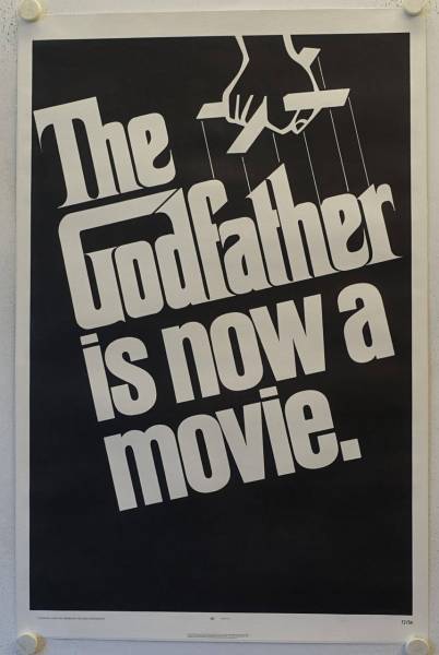 The Godfather original release US Onesheet movie poster